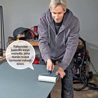 Linoleumpöytälevy - näin teet sen Linoleumpöytälevy - näin teet sen